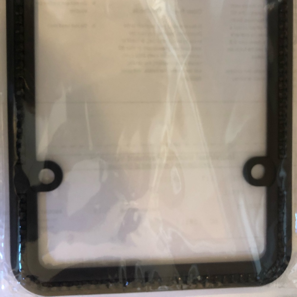 Black Crystal License Plate Frame